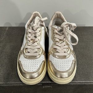 Autry Gold and White Sneakers - size 39